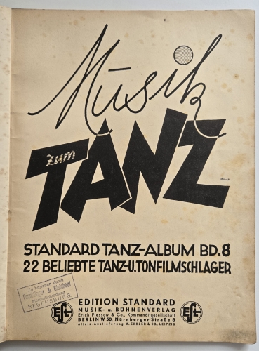 Musik zum Tanz, Standard Tanzalbum Band 8